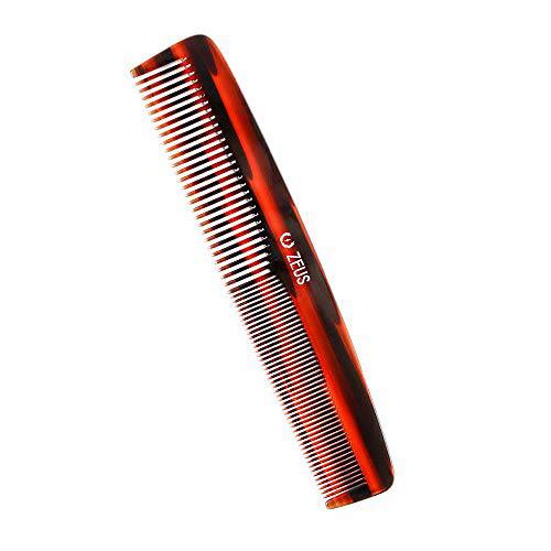 ZEUS 7.5 Handmade Large Hair Comb, Non-Static Acetate, Anti-Snag (Traditional) - Y11