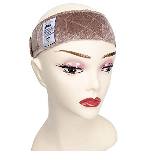 GEX Wig Grip Band Flexible Velvet Scarf Head Hair Band Wig Band with Adjustable Fastern (Nude)