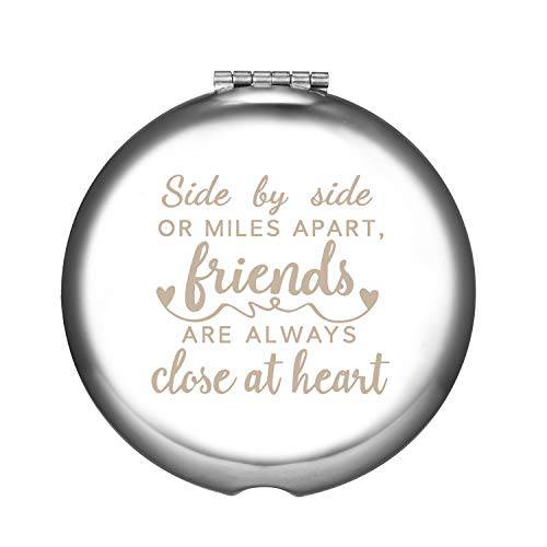 Friends Gift for Friends Females,Friendship Birthday for Women,Long Distance BFF Gift Coworker Leaving Gift,Side by Side or Miles Apart, Friends are Always Close at Heart