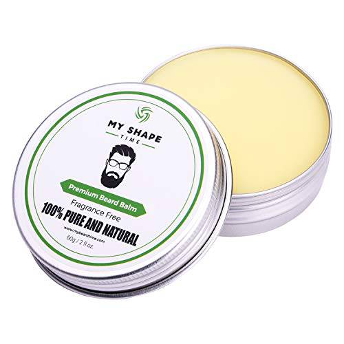 Myshape Time Beard Oil 100% Pure and Natural Premium Beard Oil, Fragrance Free Men Grooming- Beard Softener Gives Shine, Strength and Smooth Shape to Any Beard Style (Pack of 2)
