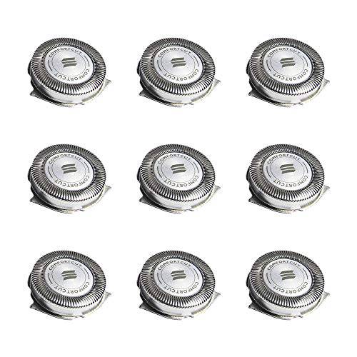 SH30 Replacement Heads for Philips Norelco Electric Shaver Series 1000, 2000, 3000 and S738 with Durable Sharp Blade, SH30 Heads, 9-Pack