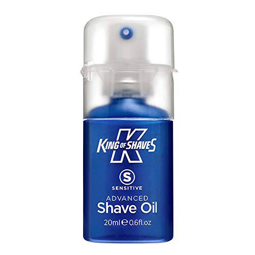 King of Shaves Sensitive Advanced Shaving Oil With Handy Pump 30 ml TWIN PACK