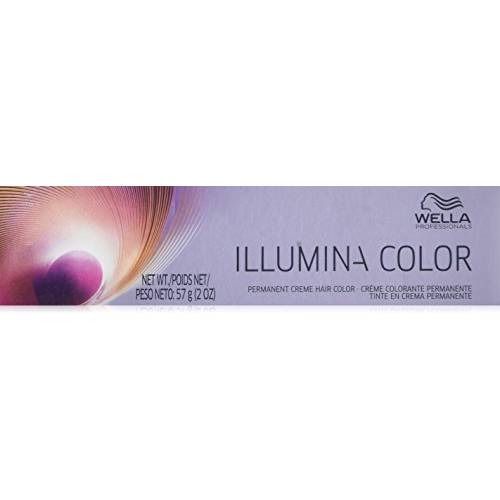 Wella Illumina Permanent Creme Hair Color, 6/16 Med Blonde/Ash Violet, 2 Ounce