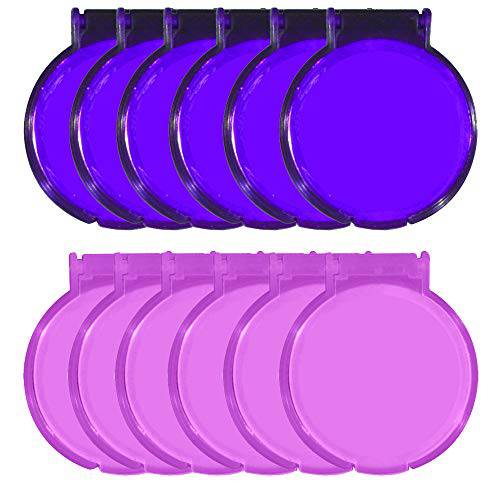 AAkron Round Mirror, Portable Versatile Mirror for Every Lady’s Bag, Purse or Cosmetic Bag, Great for Crafting Set of 12, Black