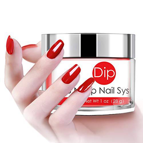 I.B.N Pink Nail Dipping Powder 1 Ounce (Added Vitamin) Acrylic Dip Powder DIY Manicure Powder, Light Weight and Firm, No Need UV LED Lamp Cured (DIP 038)