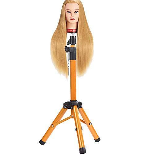 Heavy Duty Wig Stand Tripod - 55 Inch Mannequin Head Stand Wig Stand Tripod with Head Wig Head Stand with Mannequin Head Adjustable Wig Tripod Stand for Styling (Mannequin Head Not Included)