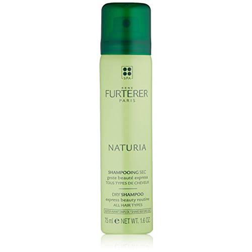 Rene Furterer NATURIA Dry Shampoo, Oil-Absorbing, Clay, Beige Tint, Lightly Scented