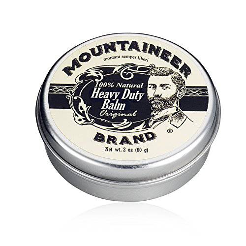 Mountaineer Brand Heavy Duty Beard Balm For Men | 100% Natural with No Parabens or Dyes | Leave In Styling and Conditioning Balm | Shape, Smooth, Grooming Beard Kit | Timber Scent 2oz