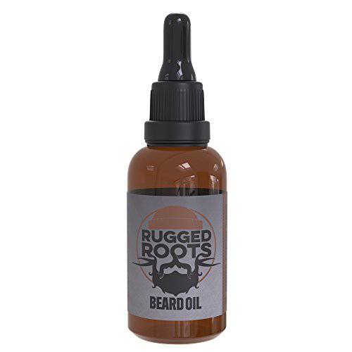 Beard Oil and Conditioner by Rugged Root-Natural Beard Care Made with Tobacco Vanilla Scented Premium Oils- Softens Beard and Promotes Healthy Beard Growth-Small Gift for Men, Perfect Stocking Stuffer