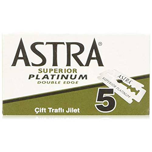 100 Astra Superior Premium Platinum Double Edge Safety Razor Blades 100 Count (Pack of 4)