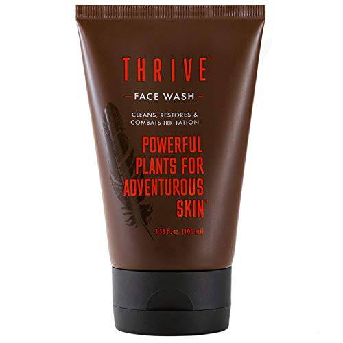 THRIVE Natural Face Wash Gel for Men & Women – Daily Facial Cleanser with Anti-Oxidants & Unique Premium Natural Ingredients for Healthier Skin Care – Vegan & Made in USA – Women & Mens Face Wash