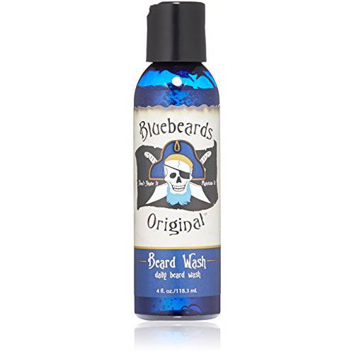 Bluebeards Original Beard Wash for Men, 4 oz. - Natural Beard Wash and Beard Moisturizer, Infused with Aloe & Lime - Deeply Cleans, Softens, and Conditions Your Beard and Skin Underneath - Made in USA