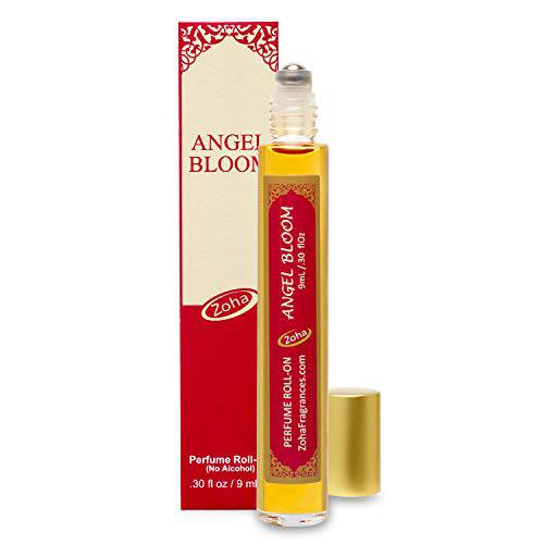 Zoha Angel Bloom|Roll On Perfume for Women and Men | Alcohol Free & Essential Oil Based Perfumes for Moisturized Skin | Long Lasting & Vegan Fragrance Made in USA (9 ml/.30 Oz)