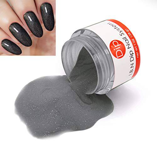 Glitter Dipping Powder (1 oz) Salon Quality Fine Dip Powder Nail Art Powder for DIY French Manicure At Home, Odor-Free, Long-Lasting, No Nail Lamp Needed (DIP 051)