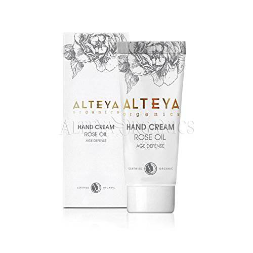 Alteya Organics Age Defense Hand Cream 30ml - Certified Organic hand skin treatment cream based on Rose Oil (Rose Otto), nourishing, hydrating and restorative