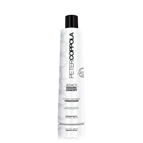 PETER COPPOLA Keratin Concept Color Control Conditioner 12 Fl Oz - Lightweight, Color Safe Conditioner, Damage Repair, Long Lasting Color Vibrancy For Keratin Smooth, Color-Treated Hair