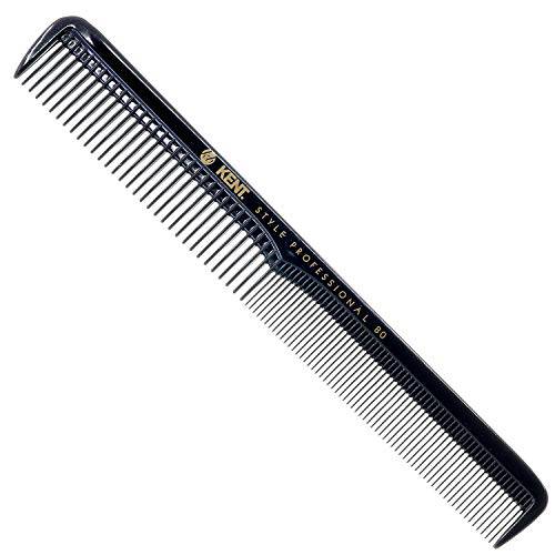 Kent SPC80 Salon-Style Dressing Cutting Comb with Wide and Fine Teeth - Professional Barber Haircut Comb for Styling and Teasing for All Hair Types - Kent Quality Barber Supplies
