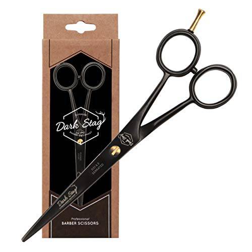 Dark Stag DS1 Professional Barber Scissors (7 inch Black & Gold)