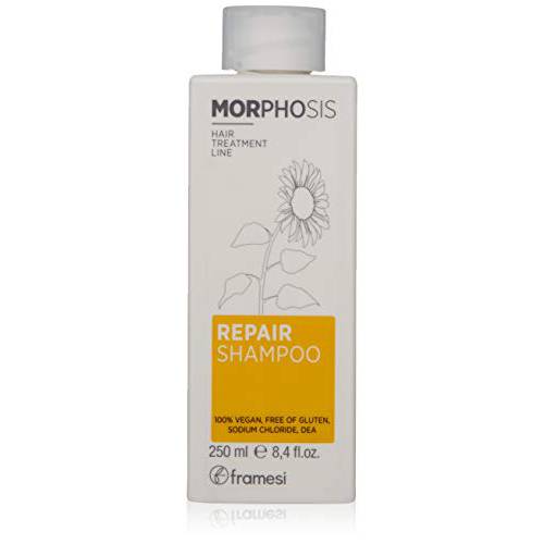 Framesi Morphosis Repair Shampoo, 8.4 fl oz, Shampoo for Color Treated Hair with Sunflower Oil