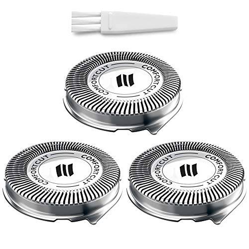 SH30 Replacement Heads for Philips Norelco Electric Shaver Series 1000, 2000, 3000 and S738, Easy Cut and Replace, 3-Pack
