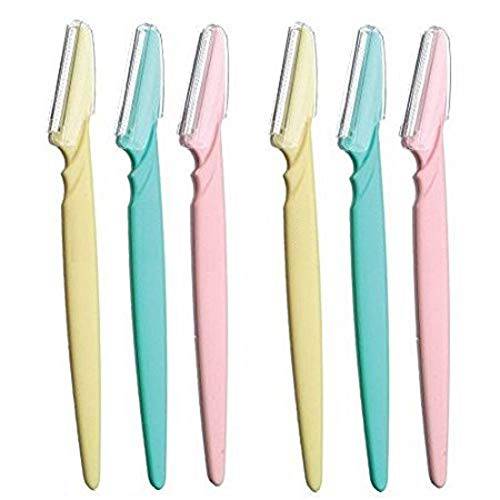 Maigk Lot Sale Wholesale Women Face & Eyebrow Hair Removal Safety Razor Trimmer Shaper Shaver (6 Pack)