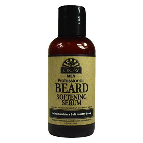 Beard Softening Serum for Men| Helps Soften, Moisturize, And Increase Manageability| Sulfate, Silicone, Paraben Free For All Hair Types & Textures. Made in USA 4oz/118ml