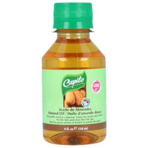 Capilo Avocado Oil Hair and Skin Formula Made w/Blend of Mineral Oil and Fruit Oil (4 oz Bottle, 4-Pack)