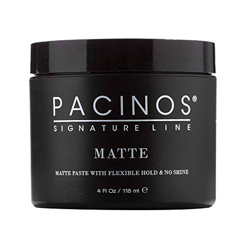 Pacinos Matte Hair Paste - Flexible Hold, No Shine, Sculpting & Styling Wax, Long Lasting Definition & Texture, No Flakes, All Hair Types, 4 fl. oz.
