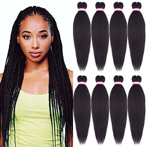 18 Inch Wavy Senegalese Twist Crochet Braids Hair 8 Packs Pre-looped Twist Braids Goddess Senegal Twist Braiding Hair with Curly Ends (T1B/30,14Strands/Pack)