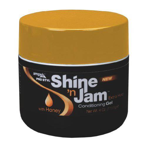 Ampro Shine ’n Jam Conditioning Gel, Extra Hold 4 oz (Pack of 6)