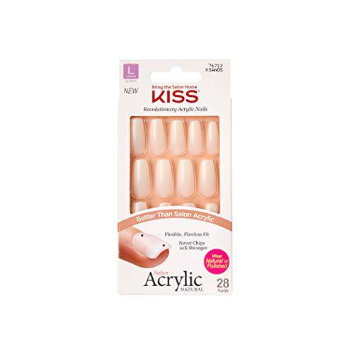 KISS Salon Acrylic Natural Nails KSAN (2 PACK, KSAN05)
