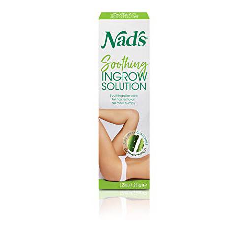 Nad’s Ingrown Hair Treatment Solution Serum - Razor Burn & Razor Bumps Treatment For Women & Men Use After Shave, Waxing, Cream 4.2 oz (125 ml)