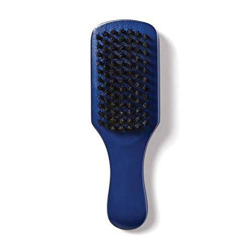 Johnny B Professional Compact Barber Brush, Soft Nylon Bristles (Blue)
