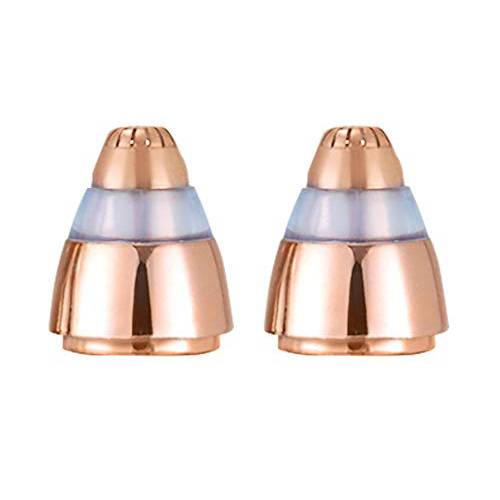 Replacement Heads for Finishing Touch Flawless Brows Eyebrow Facial Hair Remover, Rose Gold - Pack of 2