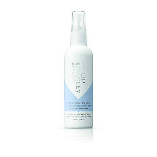 PHILIP KINGSLEY Finishing Touch Strong Hold Hairspray for Styling Frizz Control Shine Fixing Style Setting Holding Hair Spray Flexible Lightweight Non-Sticky, 4.22 oz.