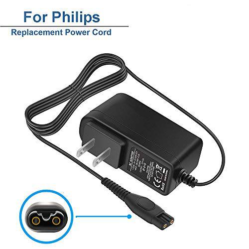 Replacement for Norelco-HQ8505 shaver Charger 15V For Norelco HQ8505 7000 5000 3000 Series Electric Shaver Razor, Aquatec, Arcitec, Multigroom Beard Trimmer & More AC Adapter Power Supply Cord