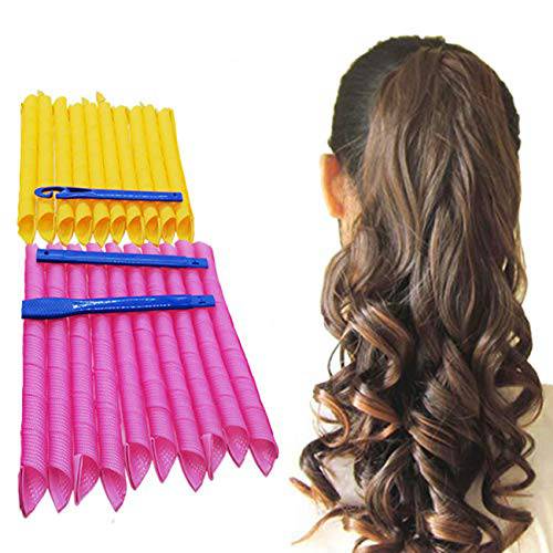 Orgrimmar 30PCS Magic Hair Curlers Curls Styling Kit, DIY No Heat Hair Curlers for Extra Long Hair (55 cm/ 21.65 inch)