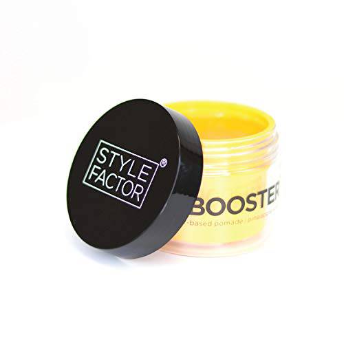 Style Factor Edge Booster Strong Hold Water-Based Pomade - Super Shine & Moisture 3.38oz (PINEAPPLE)