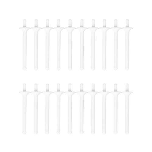 Milisten 20Pcs Nose Wax Sticks Applicators Plastic Wax Rod Wand Nose Waxing Strips Nostril Cleaning Removal Disposable for Men and Women