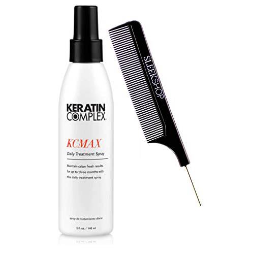 Keratin Complex KCMAX Daily Treatment Spray Conditioner (w/Sleek Comb) Maintain Salon Fresh Results for Up to Three Months (5 oz / 148 ml)