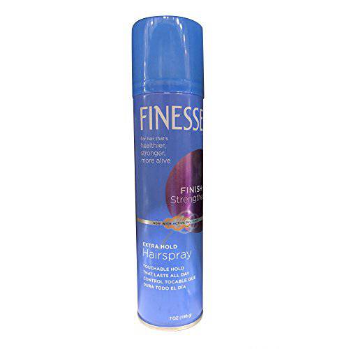 Finesse Finish + Strengthen, Extra Hold Hairspray 7 oz (Pack of 2)