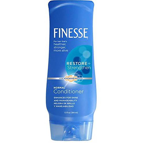 Finesse Restore + Strengthen Normal Conditioner, 13 oz (Pack of 6), Enhance Hair’s Shine & Manageability