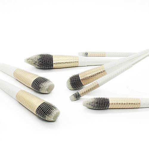 SmiLife Makeup Brush Covers for Travel, Mesh Net Makeup Brush Protector, Makeup Brush Shaper for Cosmetic Brush, 60 Pack