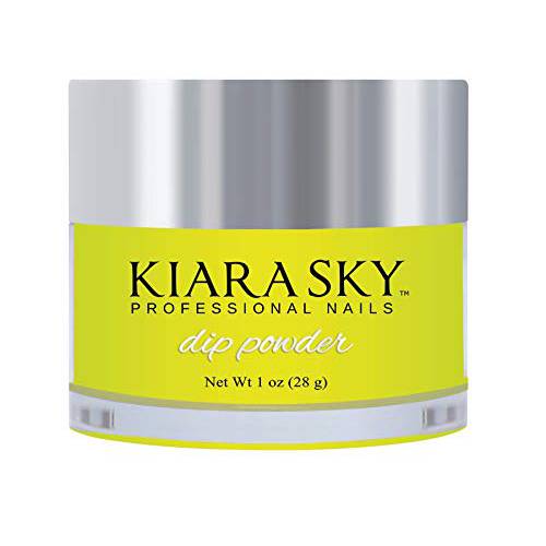 Kiara Sky Nail Dipping Powder Glow Collection 1 oz. (Electric Yellow)
