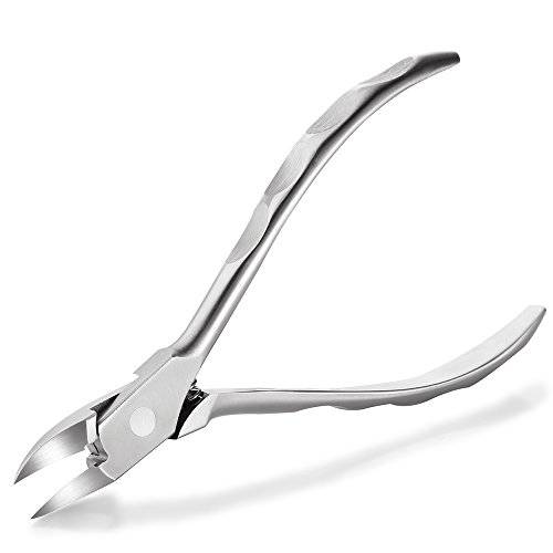 Toenail Clippers, BEZOX Nail Clippers for Thick or Ingrown Toenails - Stainless Steel Long Handle Toenail Cutters