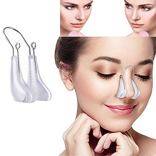 Nose Shaper Clip Nose Beauty Up Lifting Silicone Pain-Free Nose Bridge Straightener Corrector Slimming Rhinoplasty Device for Wide Crooked Nose High Up Tool