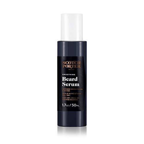 Scotch Porter Smoothing Beard Serum for Men | Grooming Beard Oil Seals in Moisture & Adds Shine | Formulated with Non-Toxic Ingredients, Free of Parabens, Sulfates & Silicones | Vegan | 1.7 oz Bottle