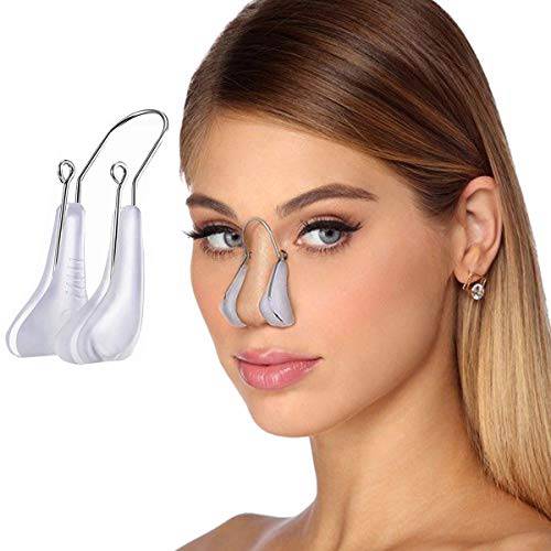 Nose Shaper Clip, Pain-Free Nose Slimmer Rhinoplasty Device, Soft Silicone Nose Bridge Straightener Corrector Nose Up Lifting Clip Beauty Tool