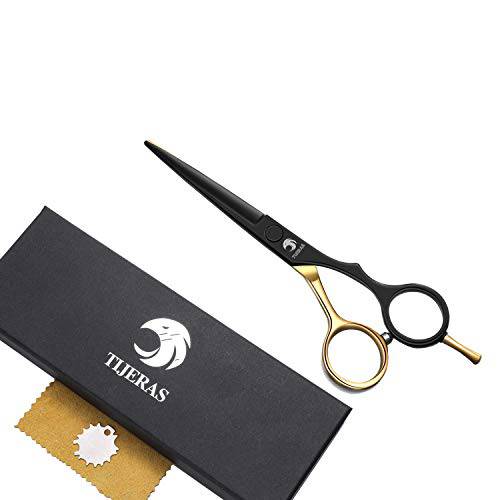TIJERAS Professional Purple Barber Hair Cutting and Thinning Texturizing Scissors Shears Set - 6.0