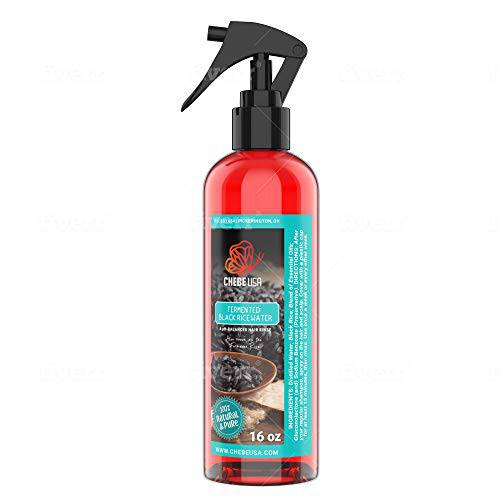 Uhuru Naturals Fermented Black Rice Water (4 oz) - Contains All-Natural Ingredients Detangles and Smoothens Hair Promotes Shine Helps Repair Damage and Restore pH Balance Improves Overall Hair Condition
